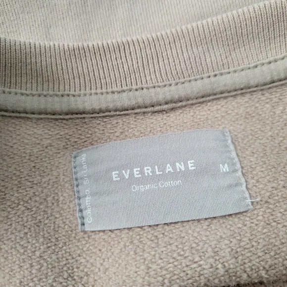 Everlane Track Organic Cotton Crew Neck Pullover Sweatshirt M - Picture 11 of 16